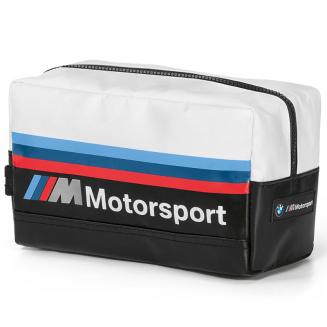 BMW Genuine M Motorsport Logo Zipped Washbag Pouch Washkit Bag - Inchcape